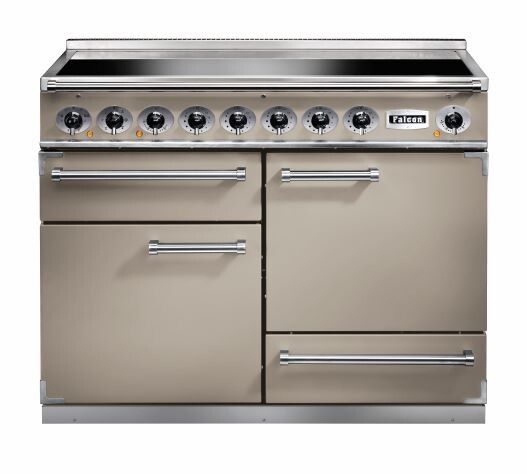 Falcon Deluxe 1092 Induction Fawn with Nickel trim