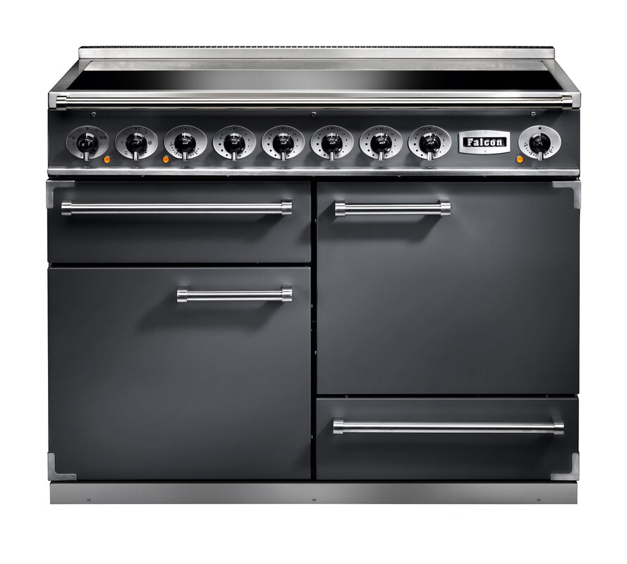 Falcon Deluxe 1092 Induction Slate with Nickel trim