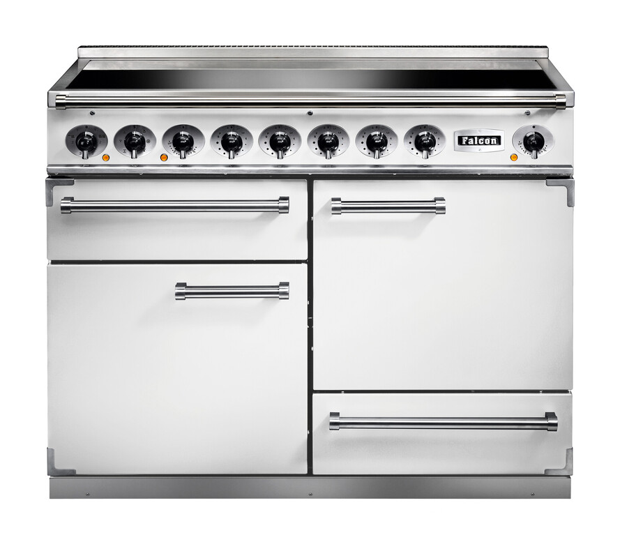 Falcon Deluxe 1092 Induction White with Nickel trim