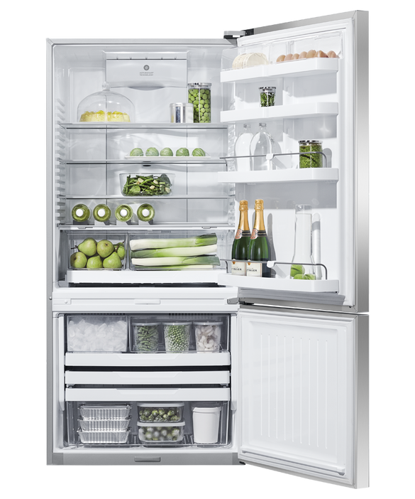 Fisher & Paykel Freestanding Refrigerator Freezer, 79cm, 494L, Ice ...