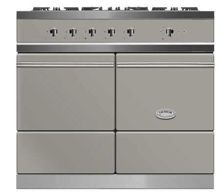 Lacanche Cluny Modern 100cm Dual Fuel in Stainless Steel with Chrome Trim